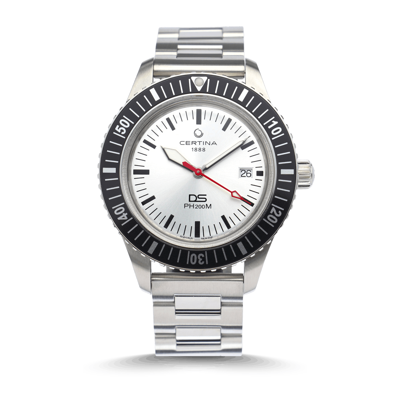 Certina DS PH200M Powermatic 80 Silber – Stahlband Produktbild main 0