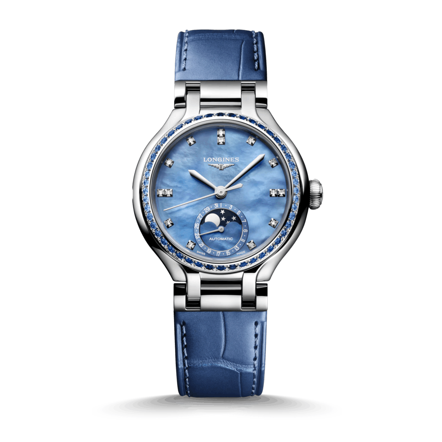 Longines PrimaLuna 34 Automatic Moonphase Produktbild main 0