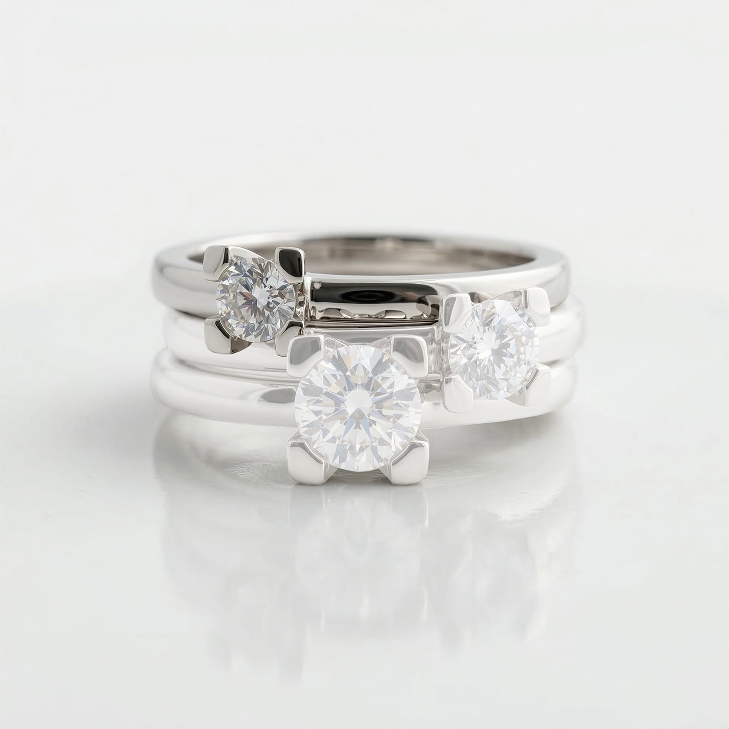 ALTHERR Manufaktur Amare Verlobungsring Weißgold 585 0,15 ct. – Ringweite 54 Produktbild main 1