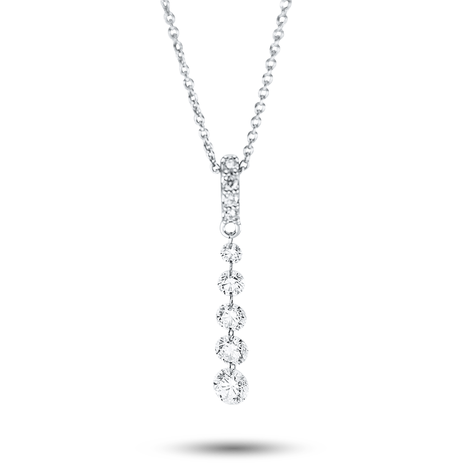 ALTHERR Diamonds Collier Weißgold 9 Brillanten 0,6 ct.