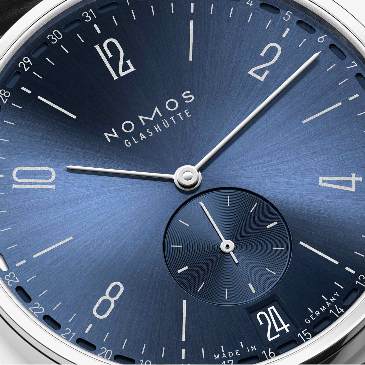 NOMOS Glashütte Tangente 2Date Blau Produktbild main 1