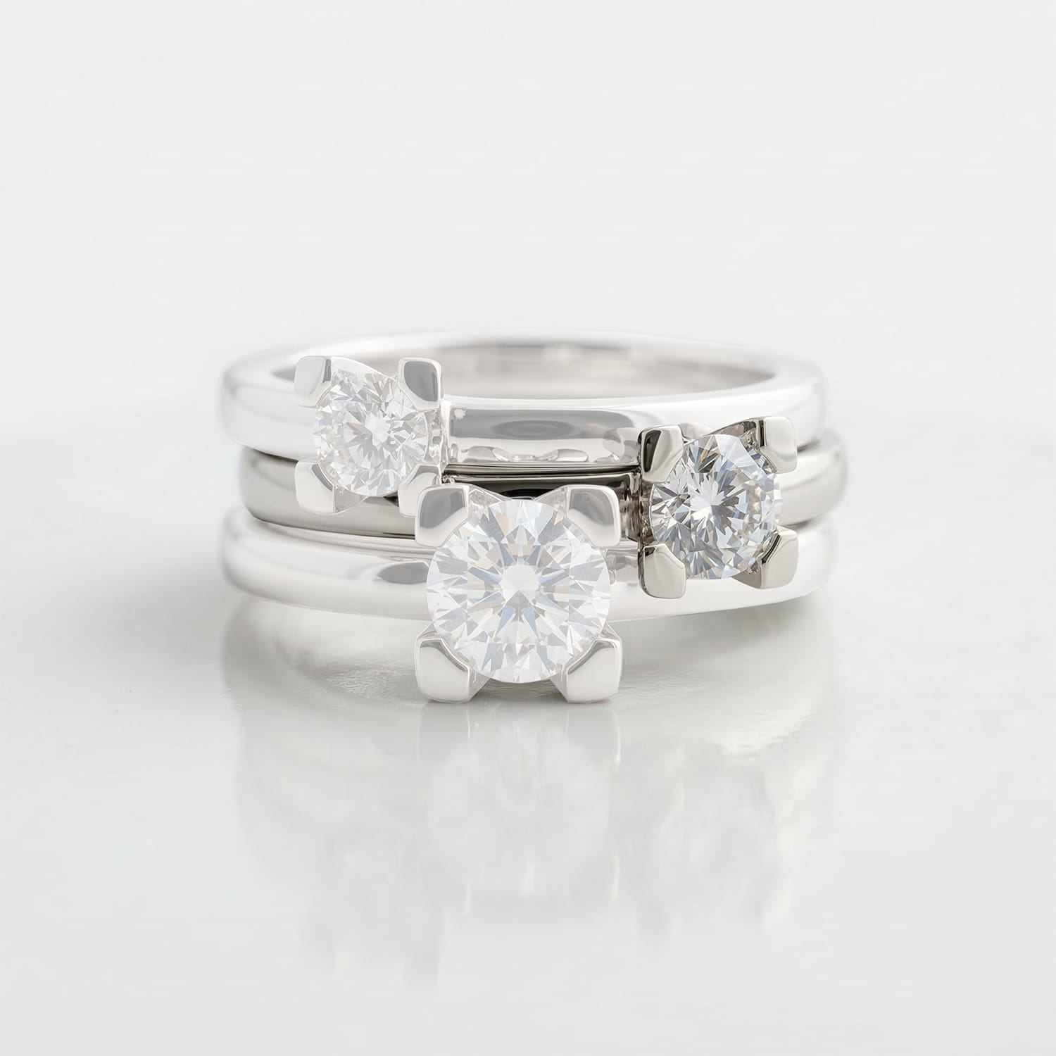 ALTHERR Manufaktur Amare Verlobungsring Weißgold 585 0,25 ct. – Ringweite 54 Produktbild main 1