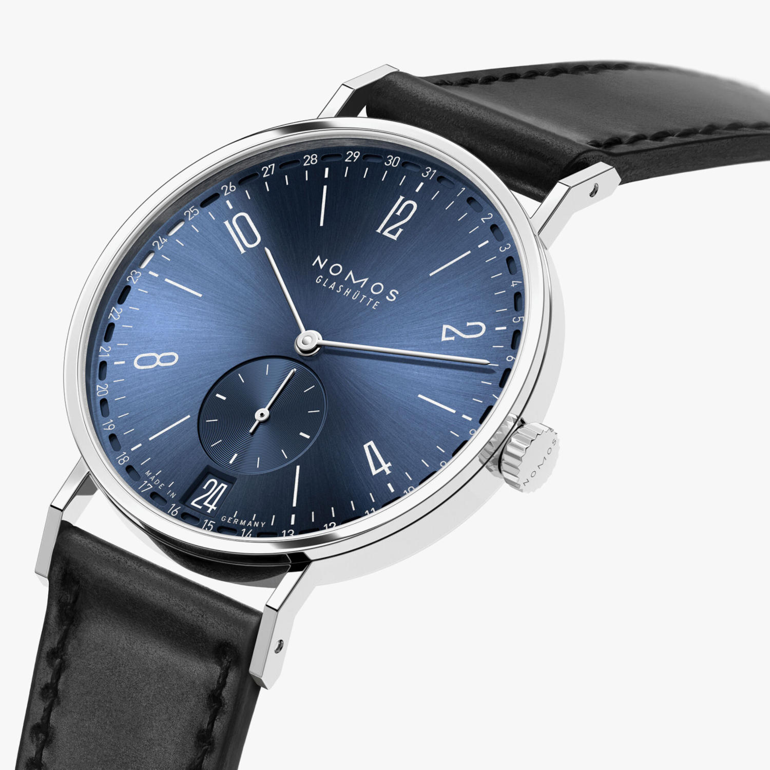 NOMOS Glashütte Tangente 2Date Blau Produktbild main 2