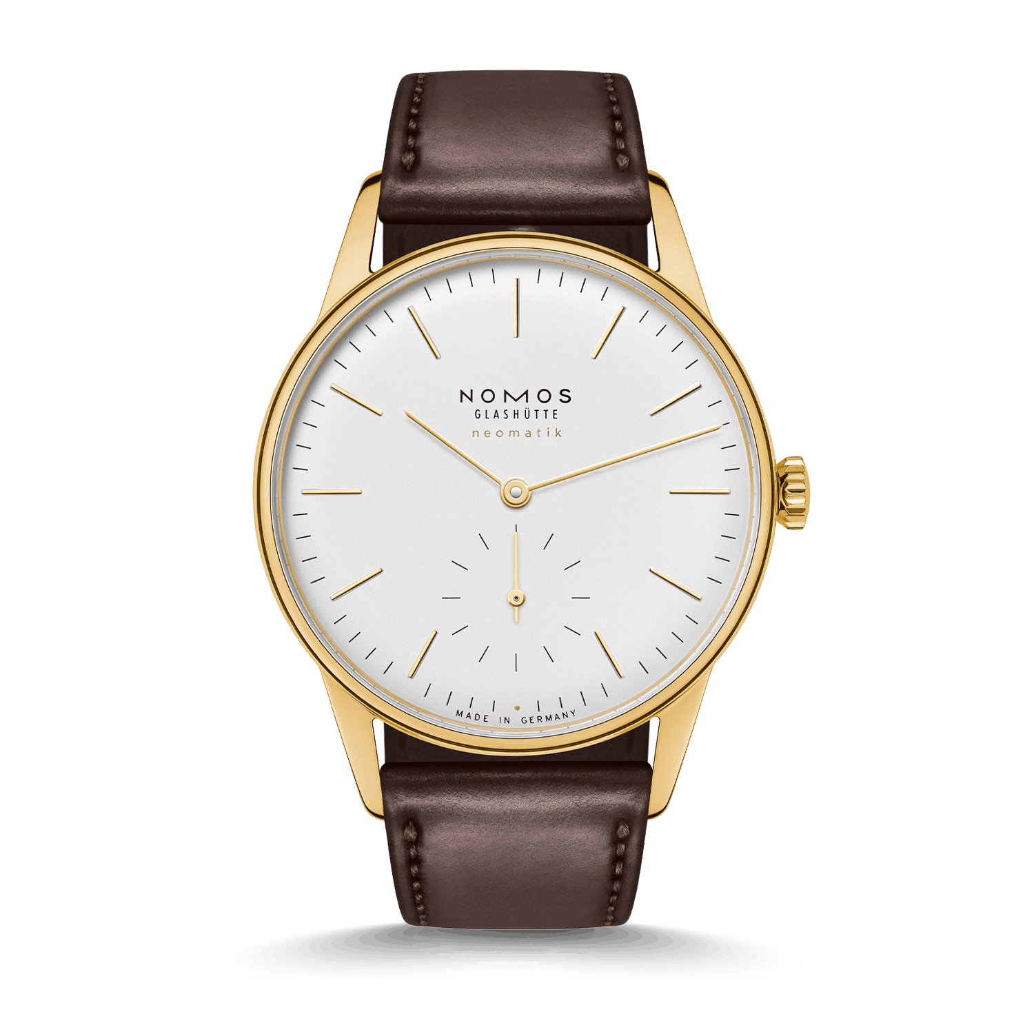 NOMOS Glashütte Orion Gold neomatik doré Produktbild main 0