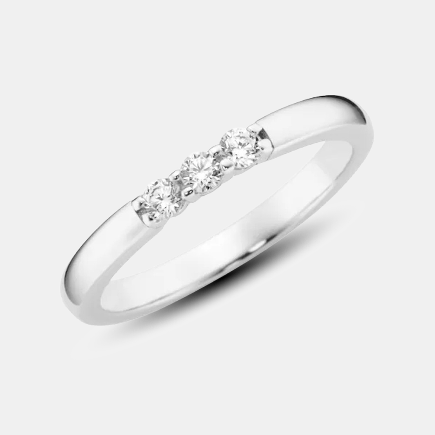 Jörg Hammer Ring Classic Weißgold 0,15 ct. – Ringweite 54 Produktbild main 0