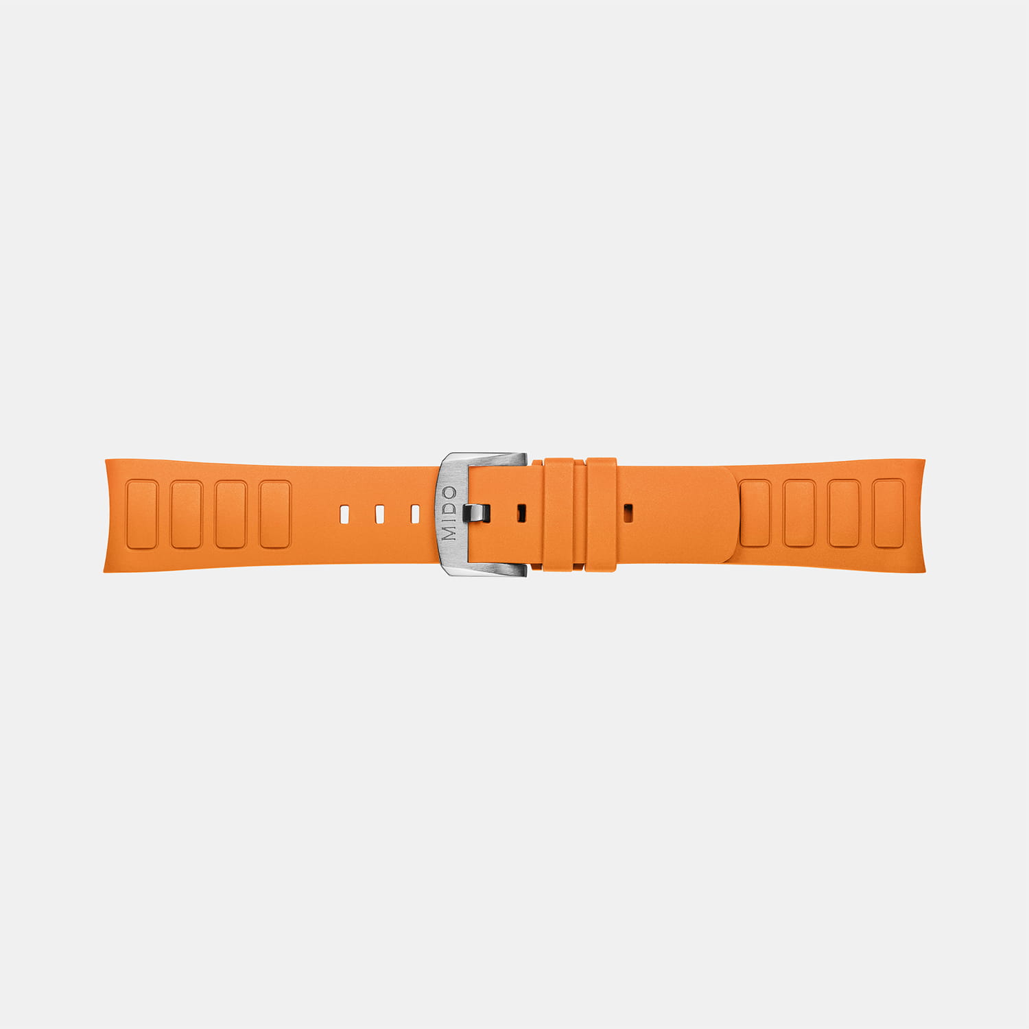 MIDO Multifort TV Big Date orangefarbenes Kautschuk-Armband 22mm Produktbild main 2