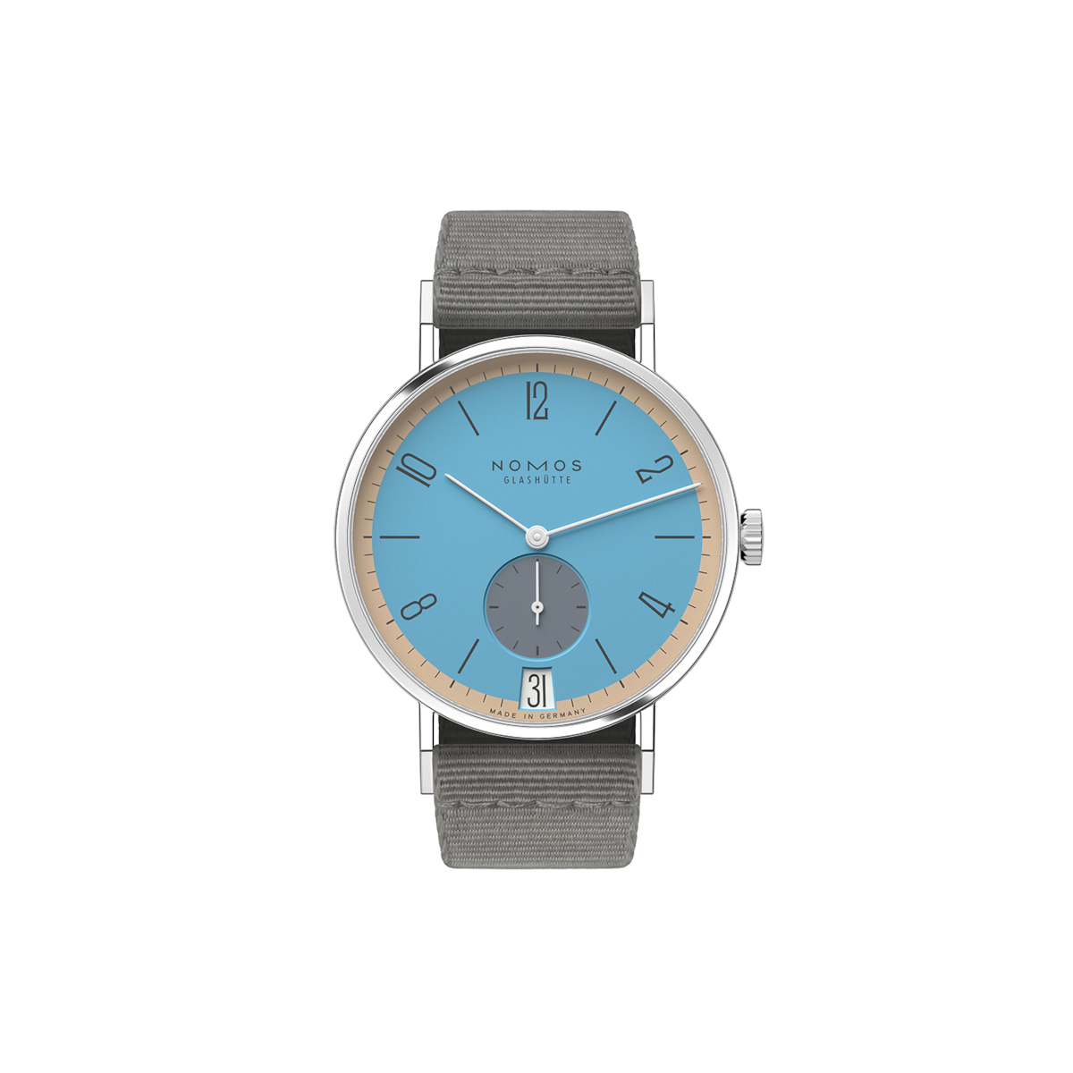 NOMOS Glashütte Tangente 38 Datum Delfin