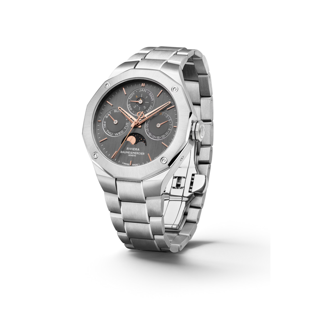 Baume & Mercier Riviera M0A10786 Graues Zifferblatt
