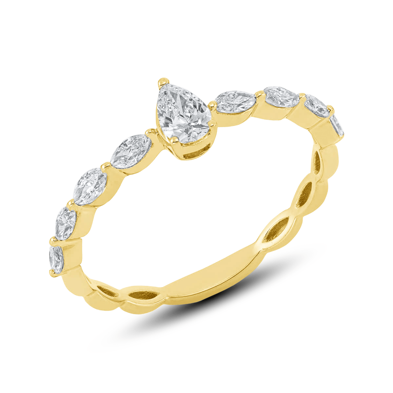ALTHERR Diamonds Modern Ring Gelbgold Tropfen 0,50 ct. – Ringweite 56 Produktbild main 0