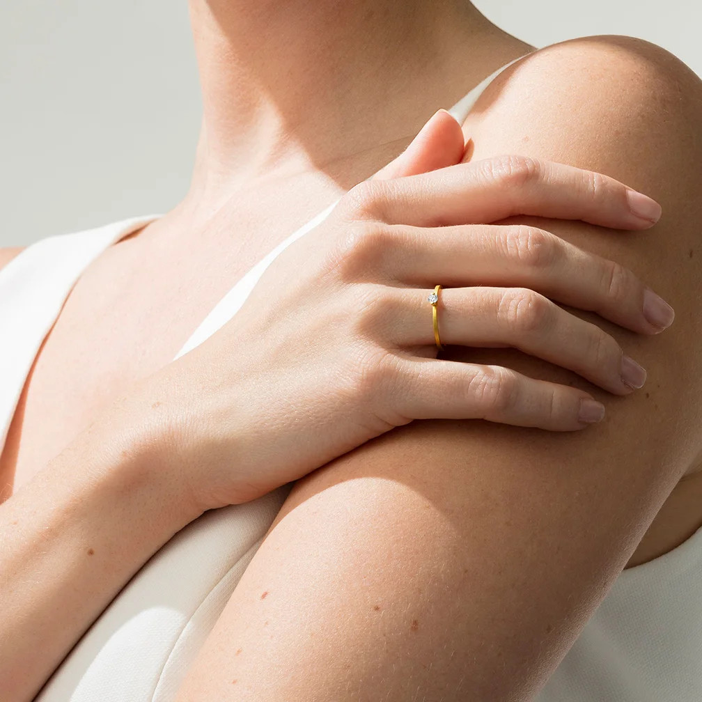 NIESSING Princess Ring Classic Yellow 0,08 ct. – Ringweite 48 Produktbild main 1