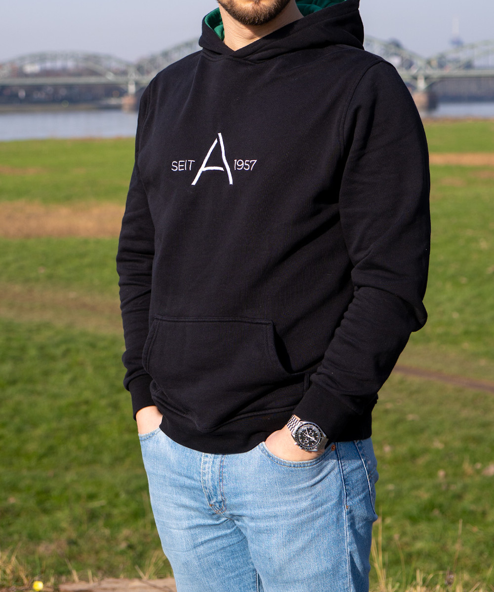 ALTHERR Hoodie Schwarz – Größe S Produktbild main 1