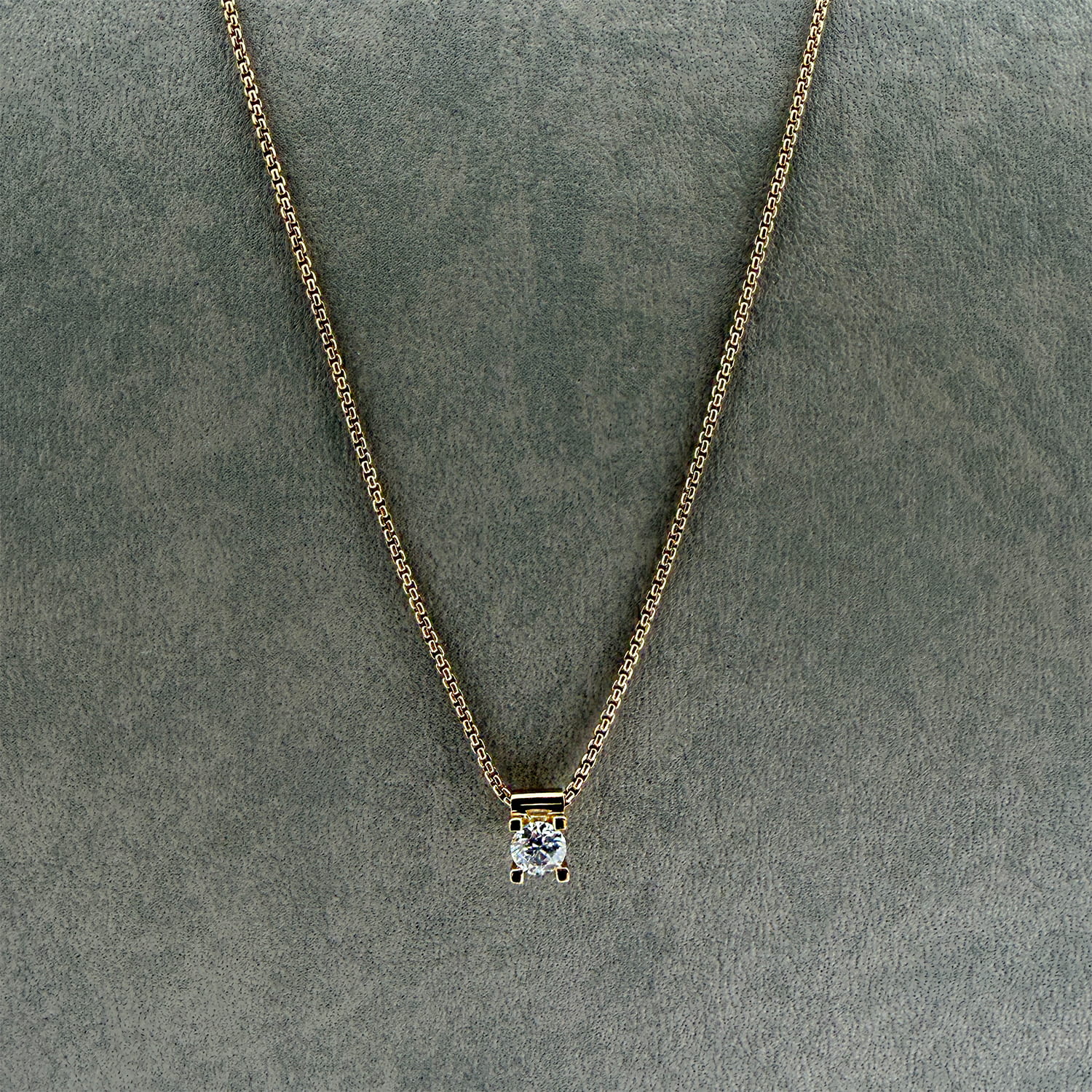 ALTHERR Manufaktur Amare Collier Gelbgold 750 0,35 ct. – 45 cm Produktbild main 0