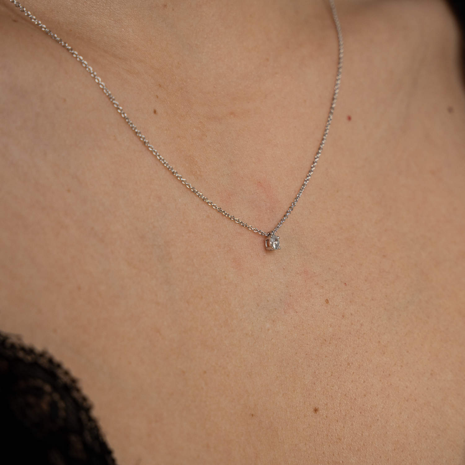 ALTHERR Diamonds Classic Collier 4er-Krappe Oval 0,09 ct. Produktbild main 1