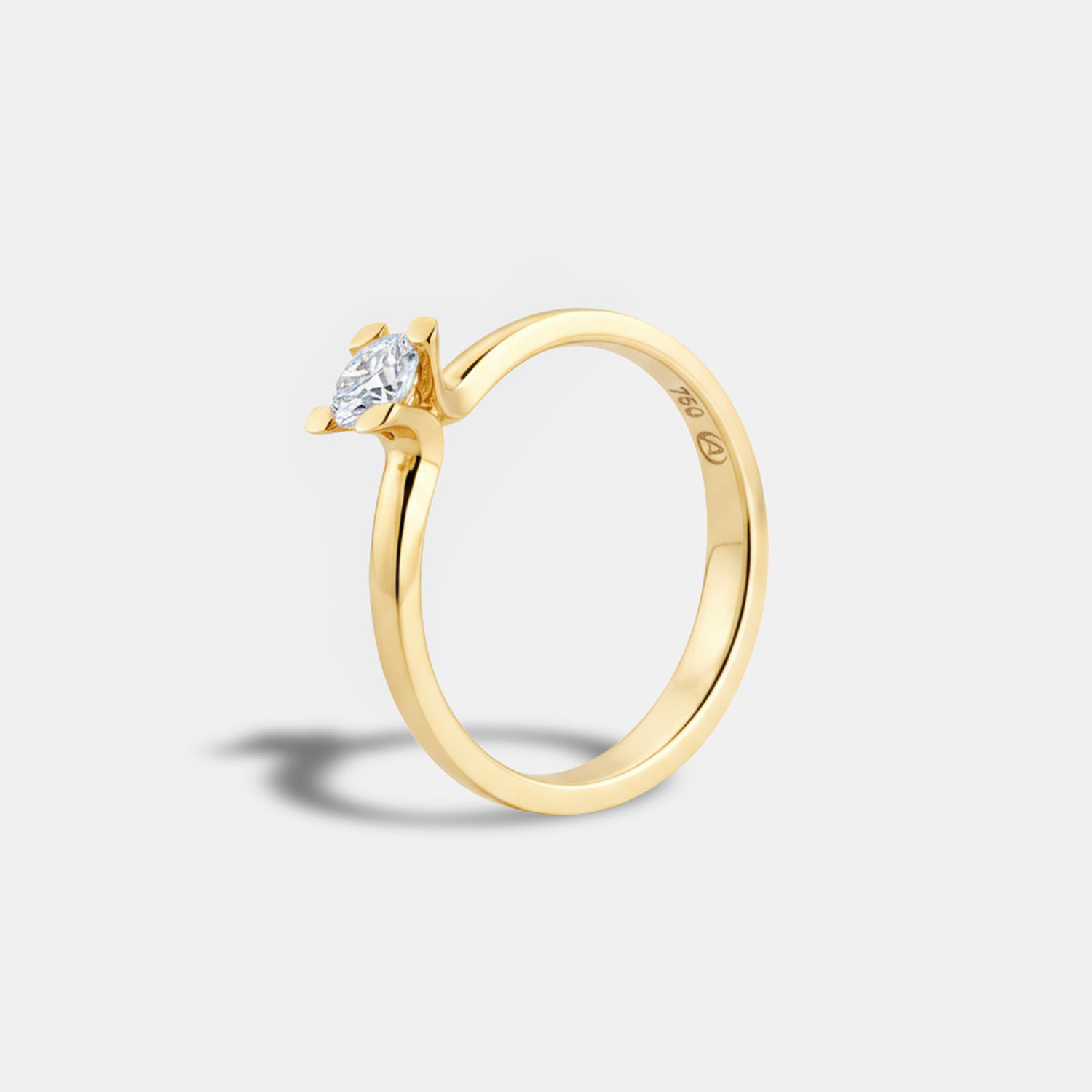 ALTHERR Manufaktur Amare Verlobungsring Gelbgold 750 0,25 ct. – Ringweite 54 Produktbild main 0