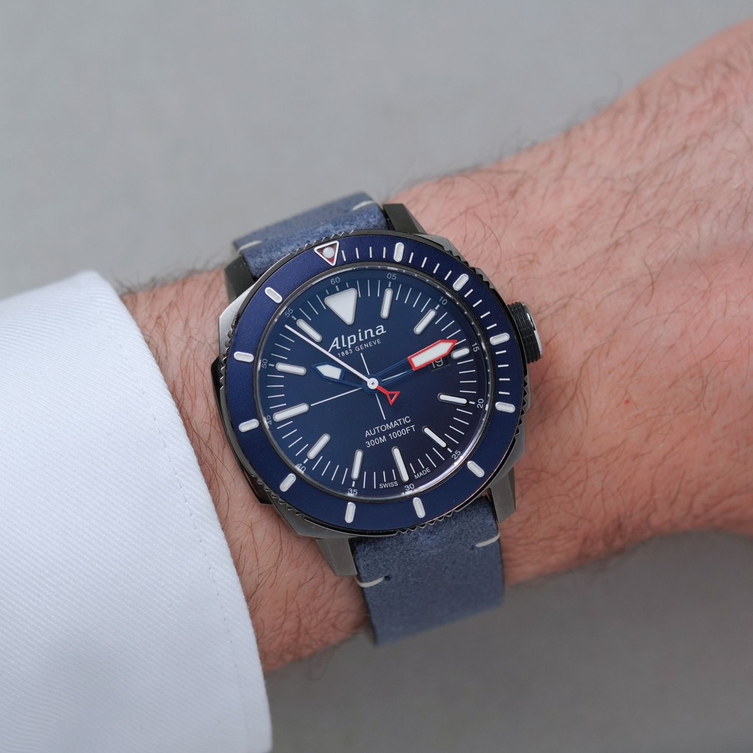 Alpina Seastrong Automatik Blau 44 CPO2 Produktbild main 4