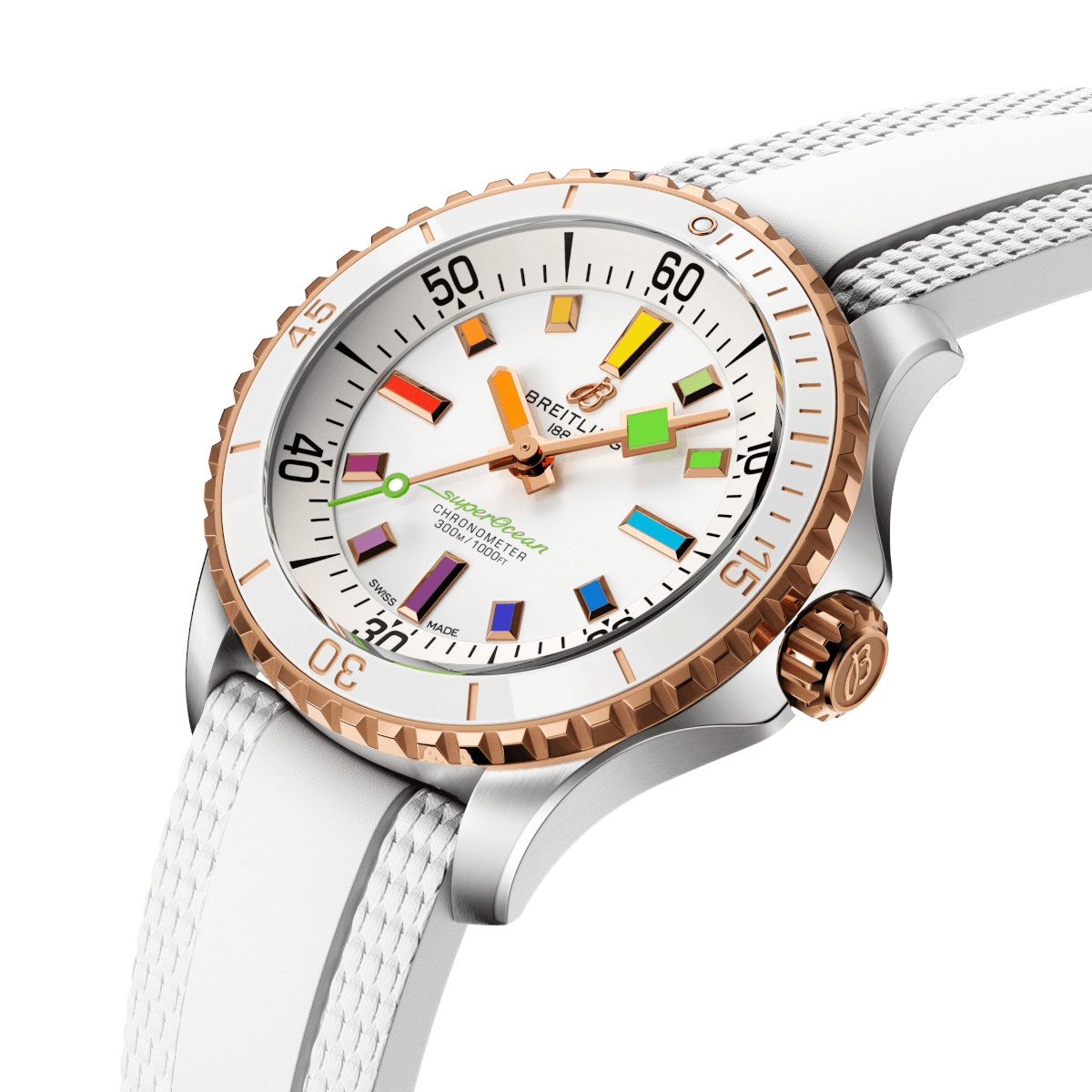 Breitling Superocean Automatic 36 Rainbow Produktbild main 3