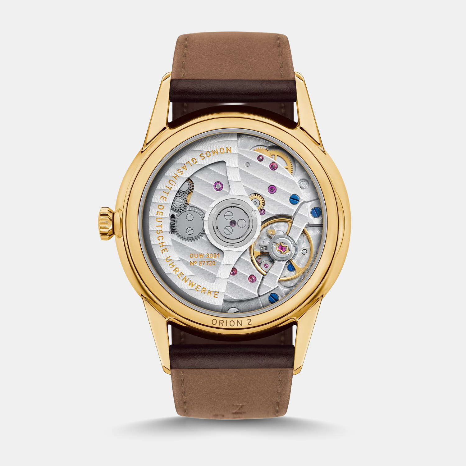 NOMOS Glashütte Orion Gold neomatik doré Produktbild main 1