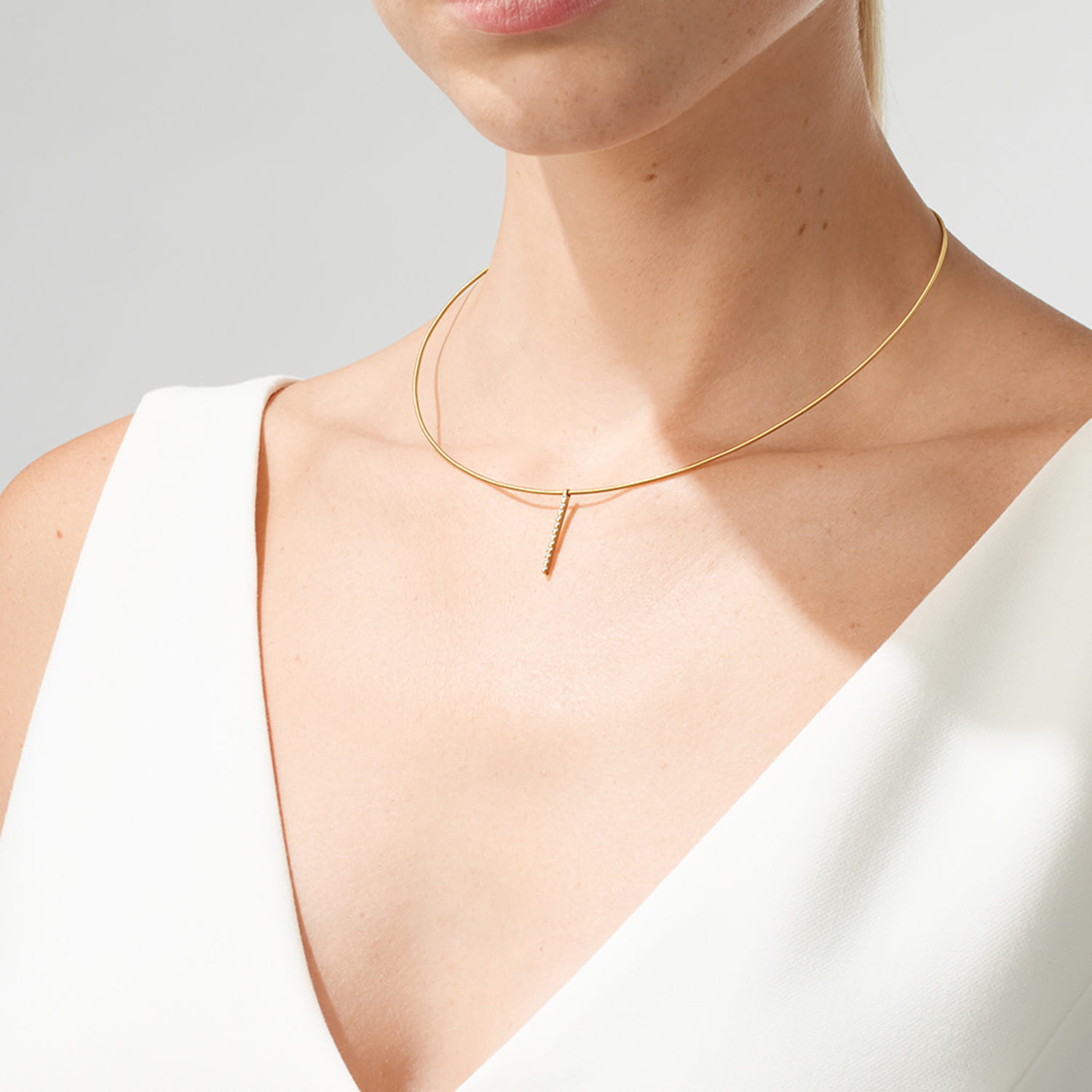 NIESSING Linear Brillant Anhänger – 0,12 ct. Classic Red Produktbild main 1