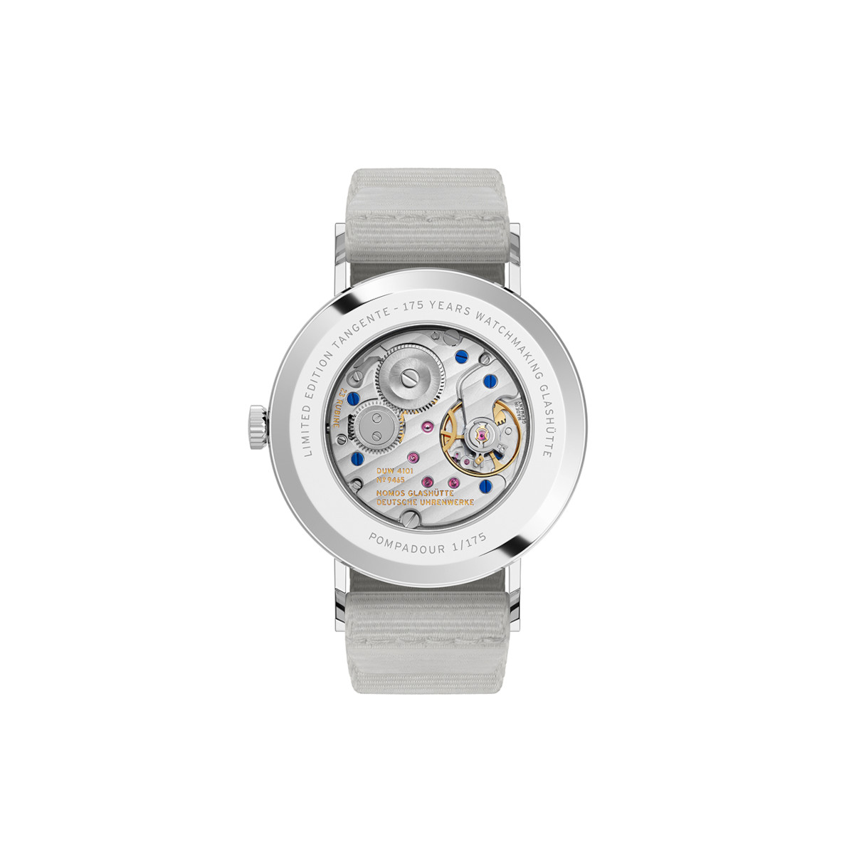 NOMOS Glashütte Tangente 38 Datum Pompadour Produktbild main 1