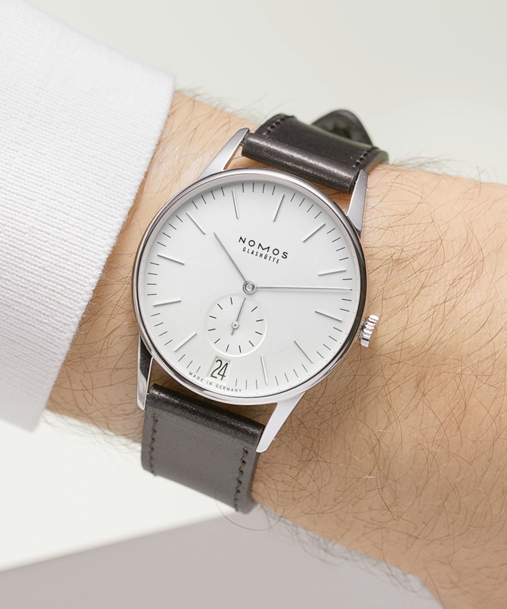 NOMOS Glashütte Orion 38 Datum weiß Produktbild main 4