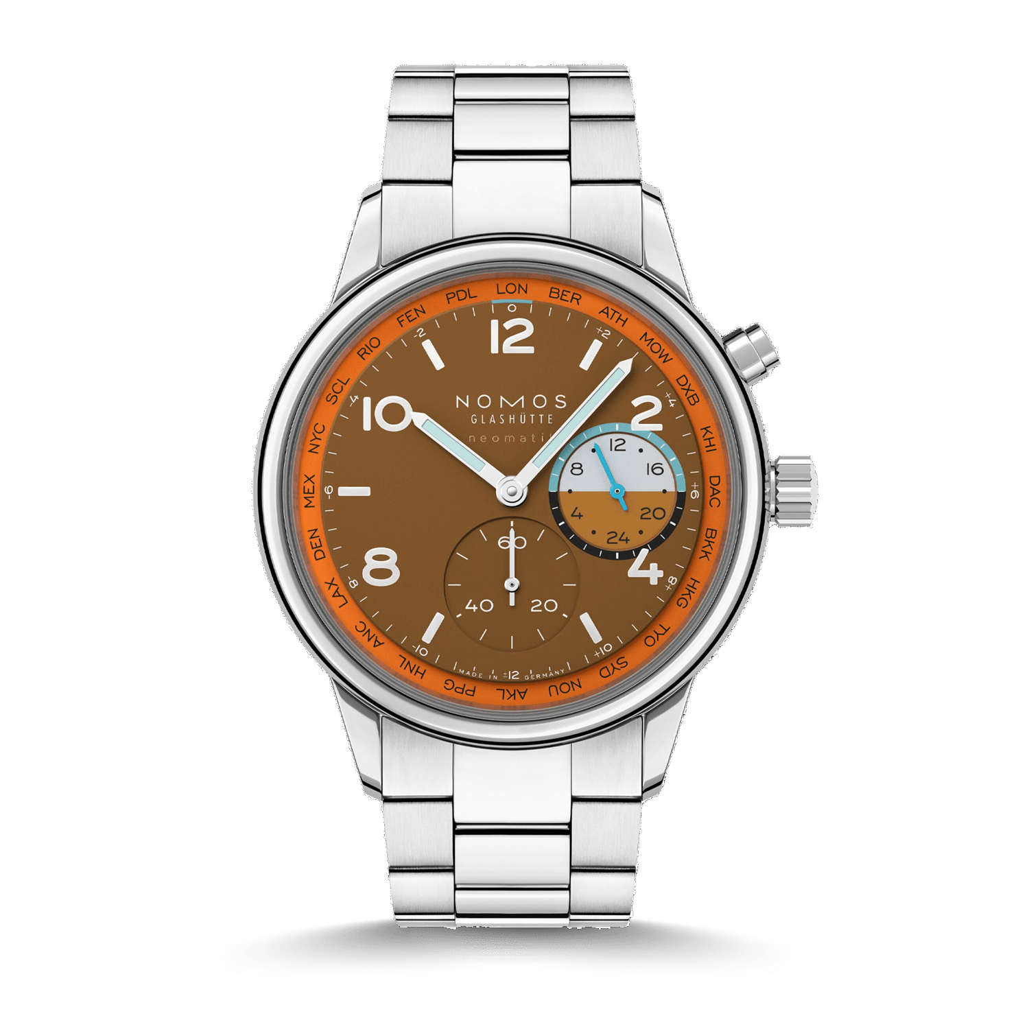 NOMOS Glashütte Club Sport neomatik Weltzeit Canyon Produktbild main 0