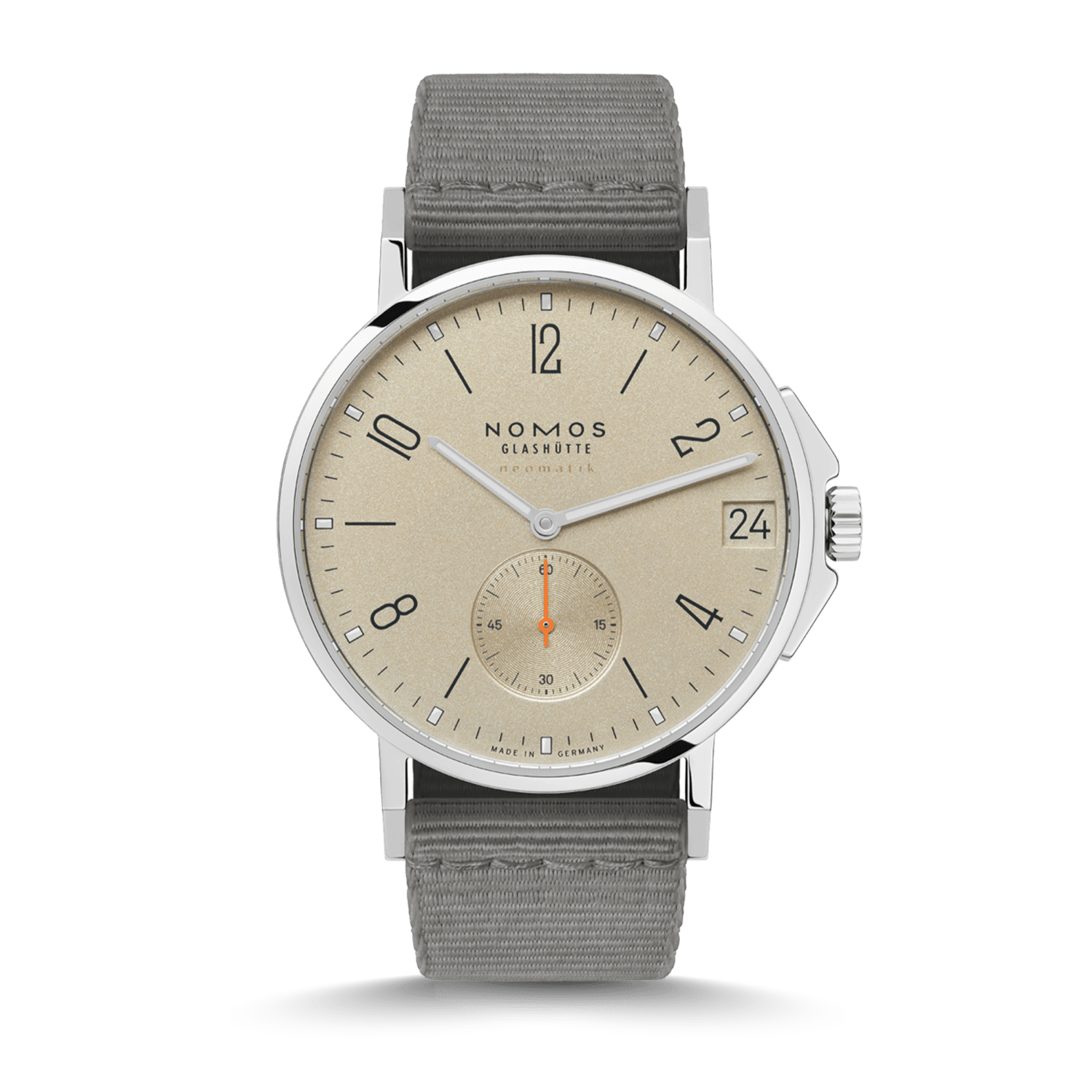 NOMOS Glashütte Ahoi Neomatik 38 Datum Sand Produktbild main 0