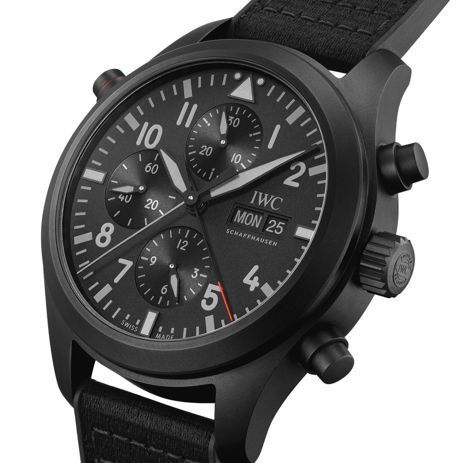IWC Schaffhausen Pilot's Watch Double Chronograph TOP GUN Ceratanium® Produktbild main 4