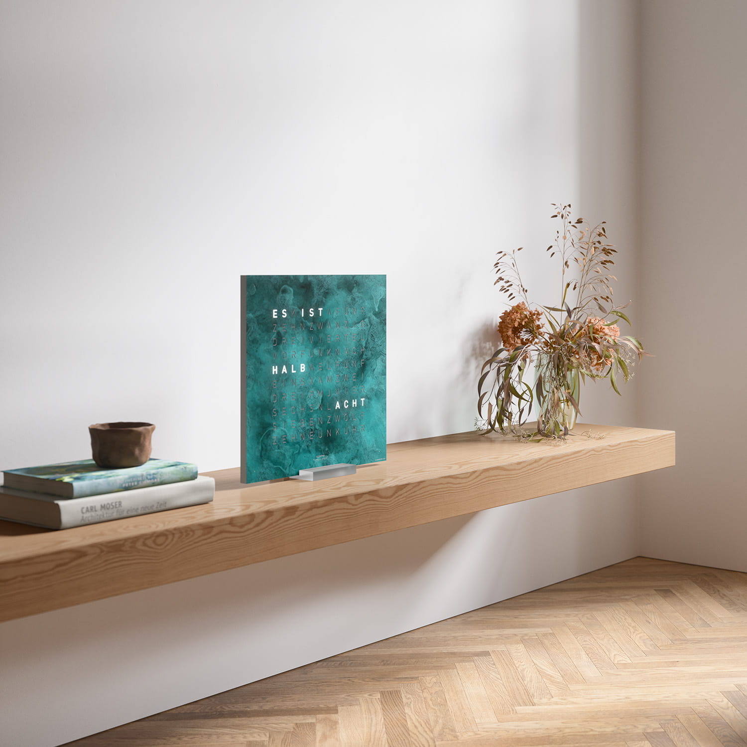 QLOCKTWO EARTH 45 Creator's Edition Vintage Cooper – Weißer Korpus Produktbild main 5