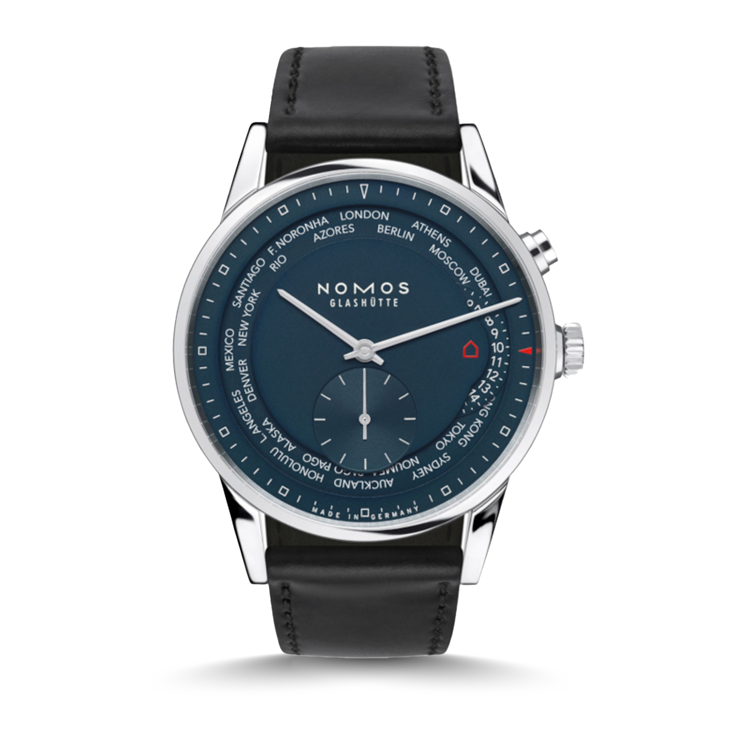 NOMOS Glashütte Zürich Weltzeit Nachtblau CPO