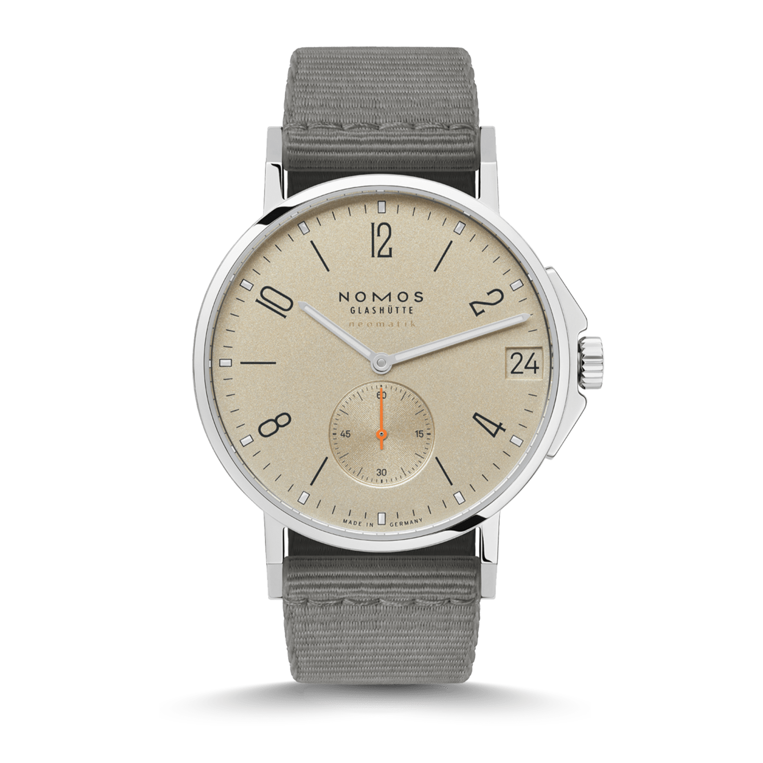 NOMOS Glashütte Ahoi Neomatik 38 Datum Sand Produktbild main 0