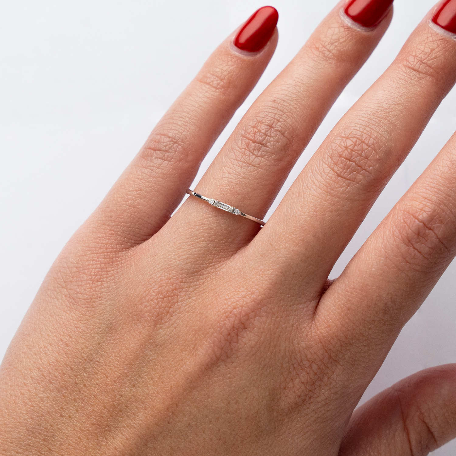 ALTHERR Diamonds Classic Ring Baguette 0,05 ct. – Ringweite 54 Produktbild main 1