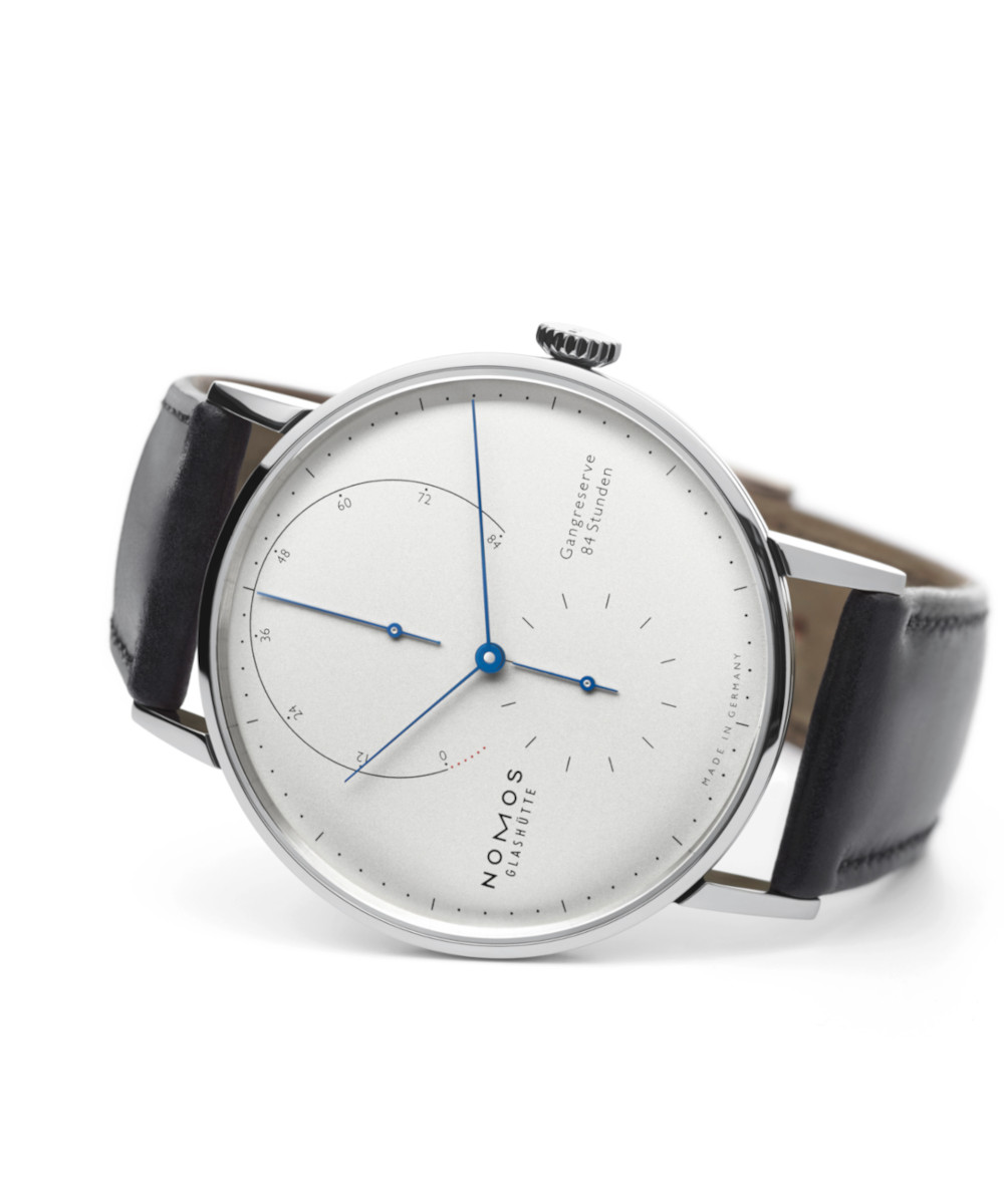 NOMOS Glashütte Lambda Weissgold Produktbild main 2