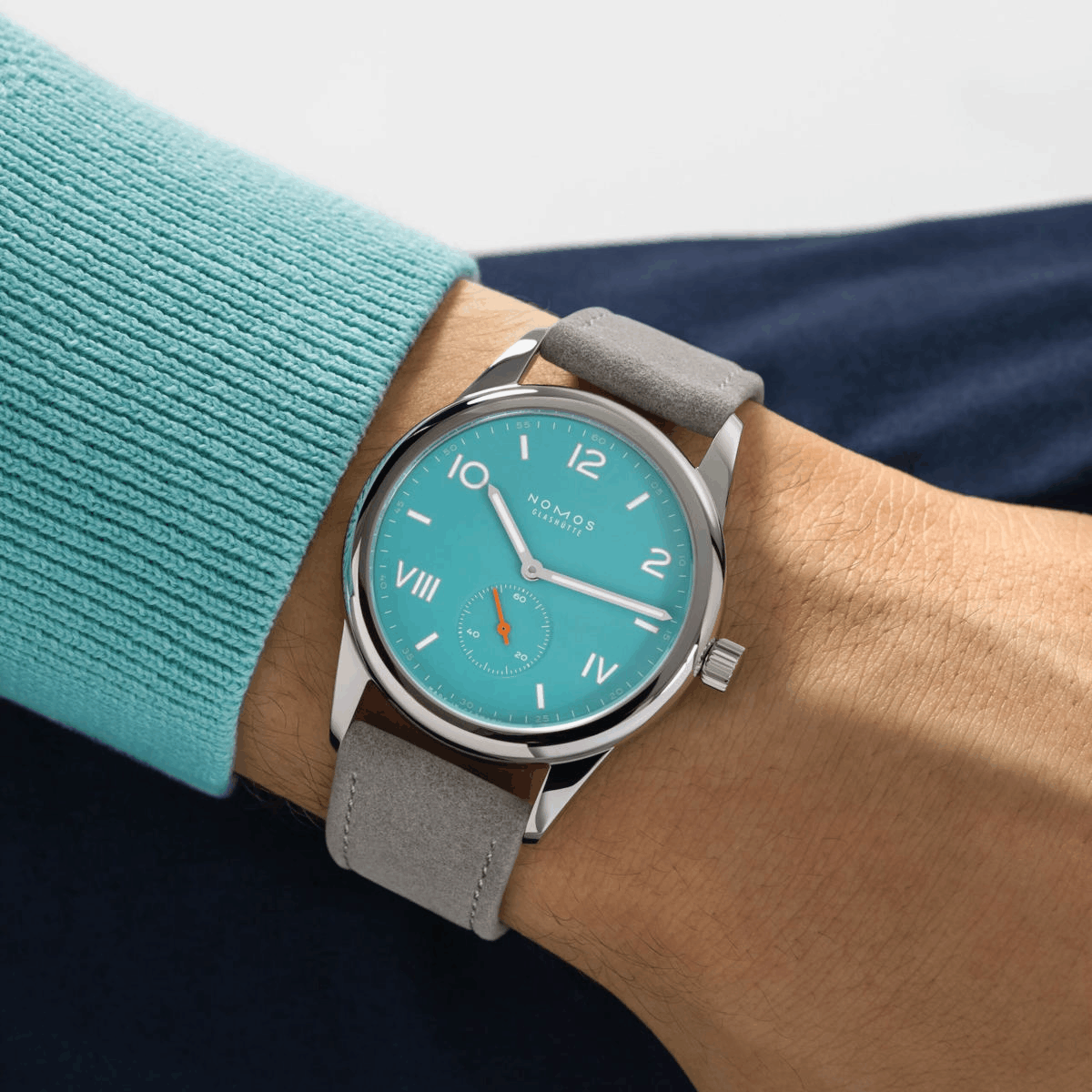 NOMOS Glashütte Club Campus 38 Endless Blue Produktbild main 2