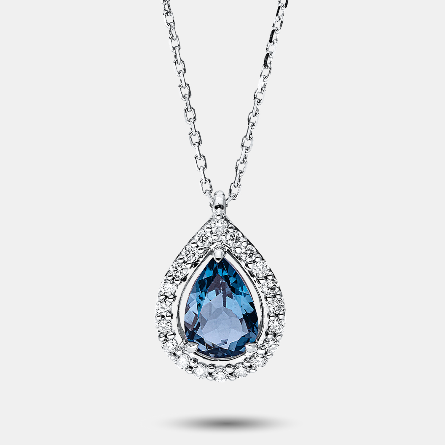 ALTHERR Diamonds Fashion Kette mit Anhänger mit Topas London Blue