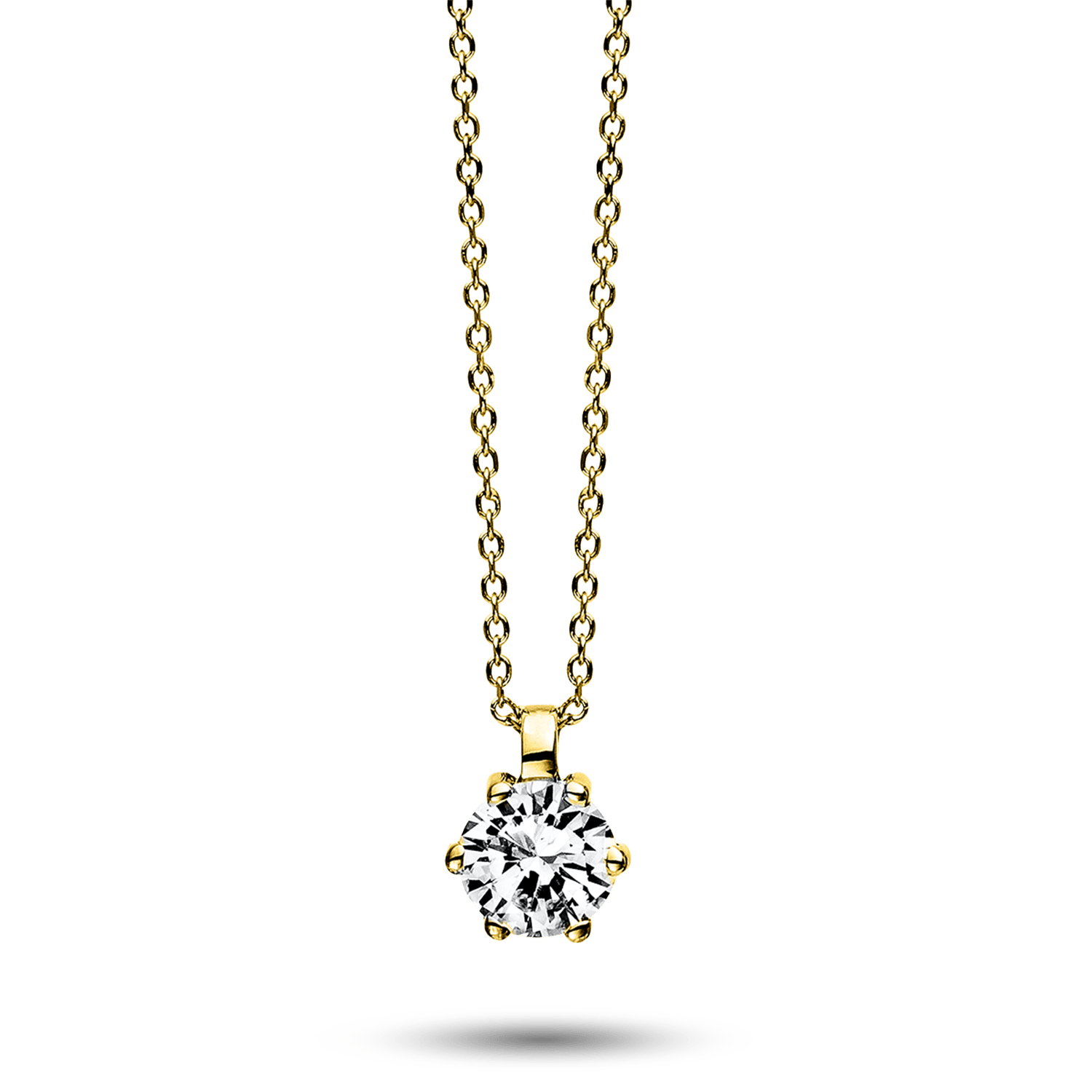 ALTHERR Diamonds Collier 6er Krappe 750 Gelbgold 0,25 ct. Produktbild main 0