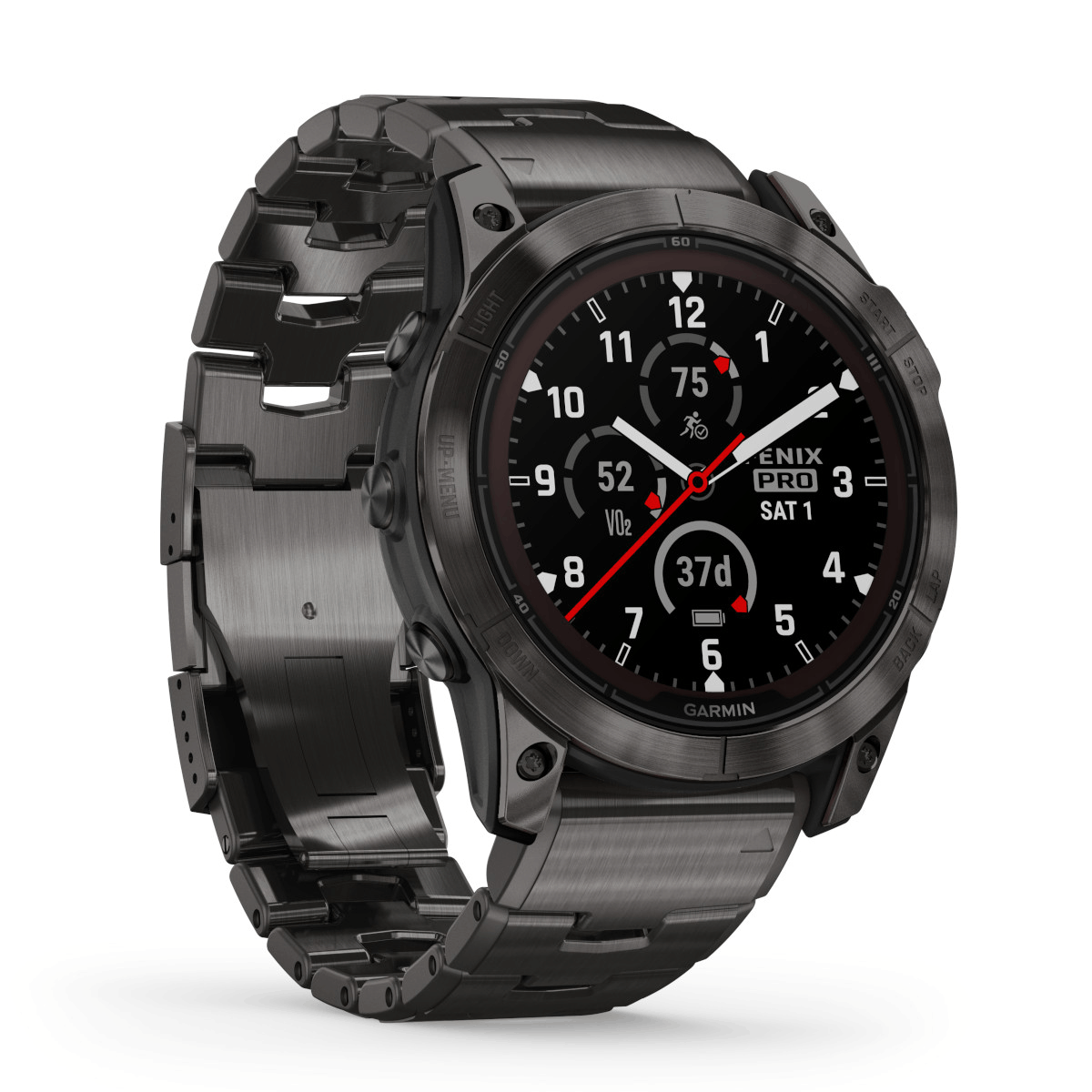 Garmin fēnix® 7X Pro Sapphire Solar Edition Titan Produktbild main 4