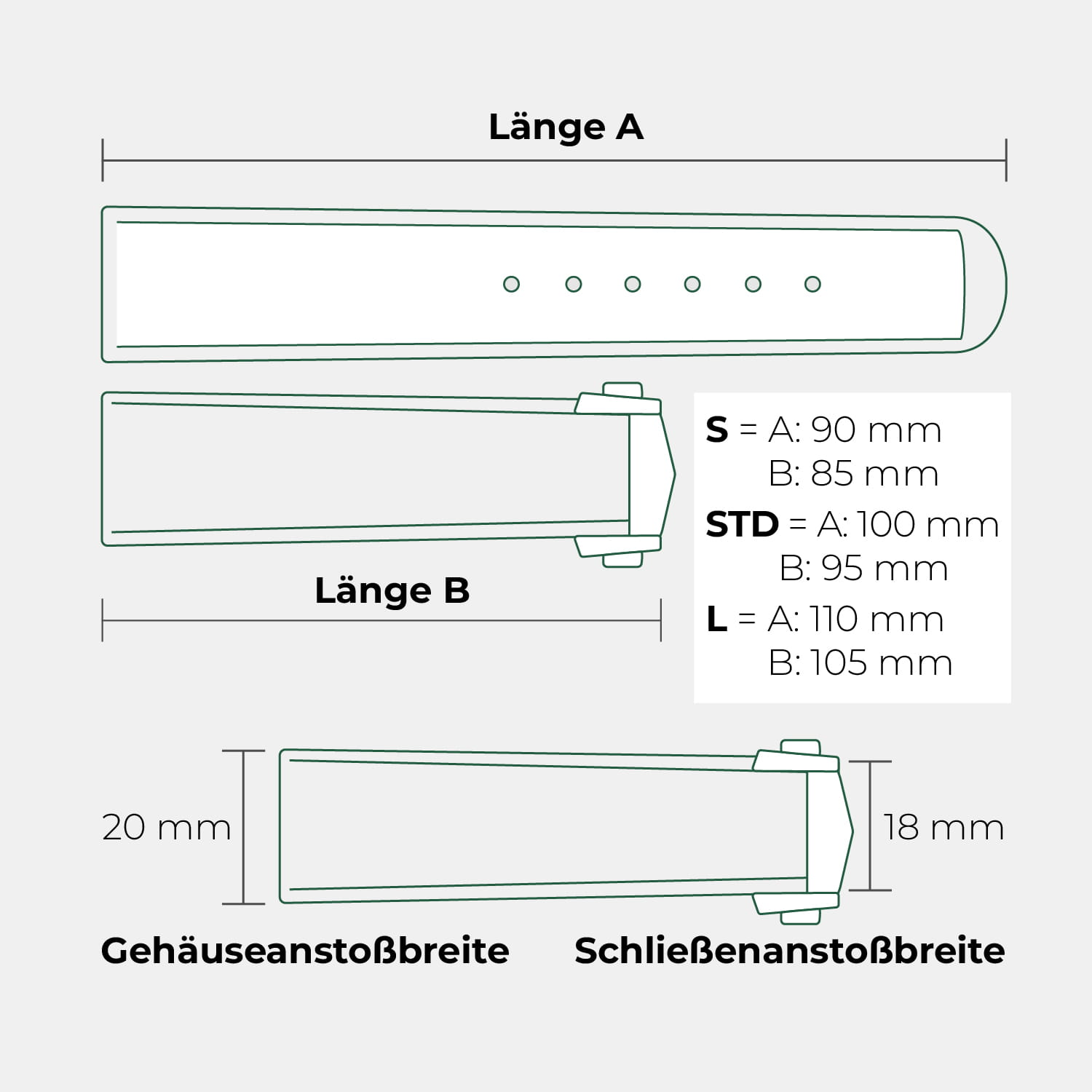 OMEGA Seamaster Diver 300M – Kautschukband Blau ohne Faltschließe 20 mm – S Produktbild main 4