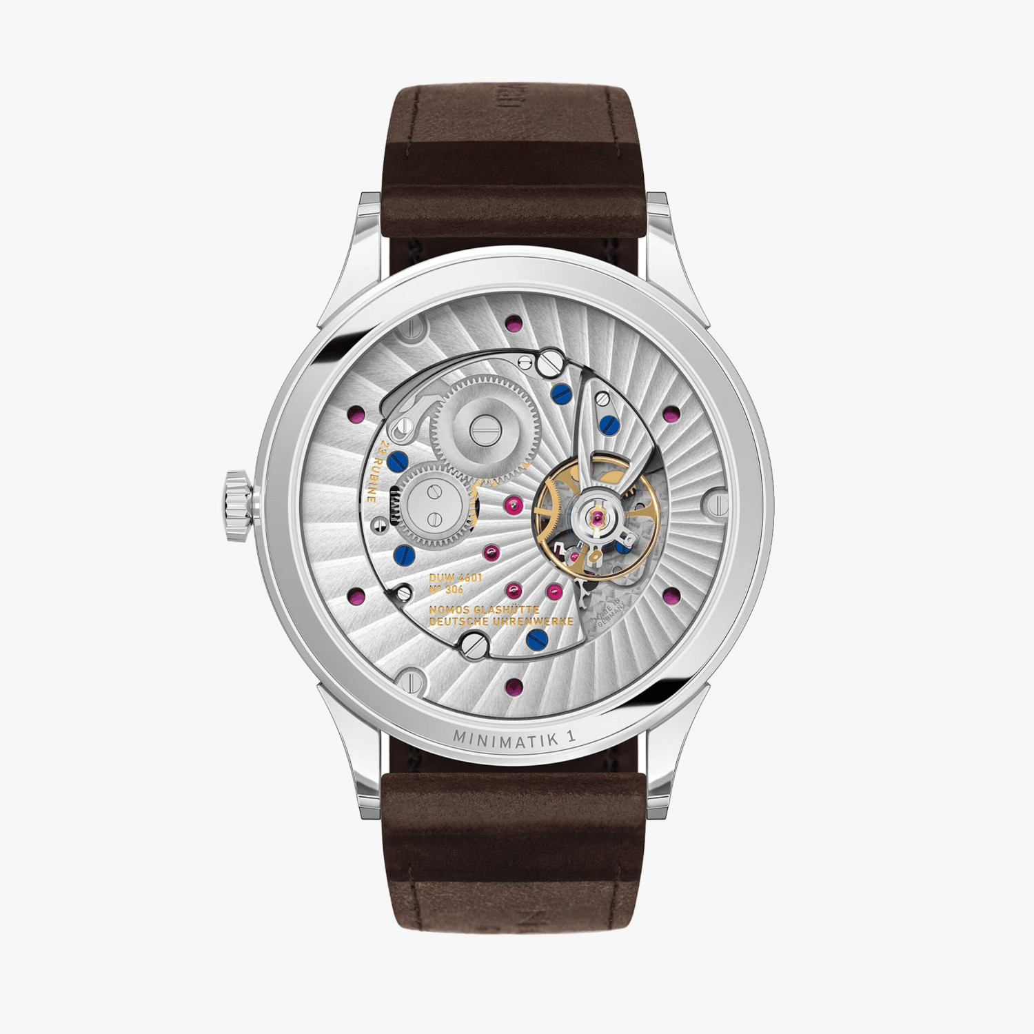 NOMOS Glashütte Minimatik 39 Datum gold Produktbild main 1