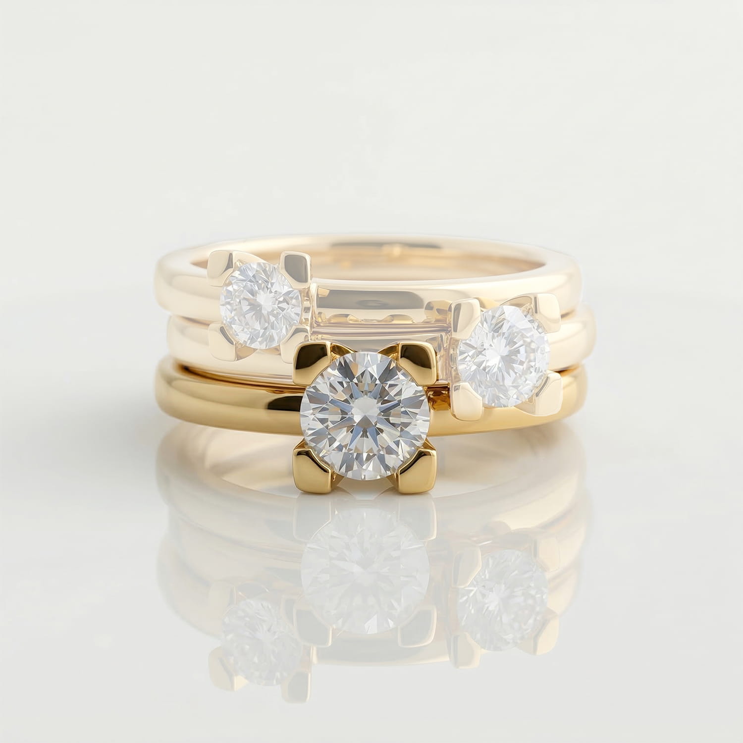 ALTHERR Manufaktur Amare Verlobungsring Gelbgold 585 0,35 ct. – Ringweite 54 Produktbild main 1