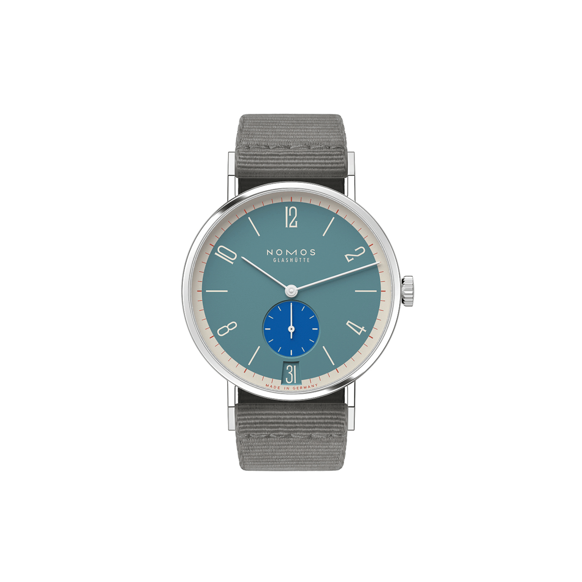 NOMOS Glashütte Tangente 38 Datum Super Sardine Produktbild main 0