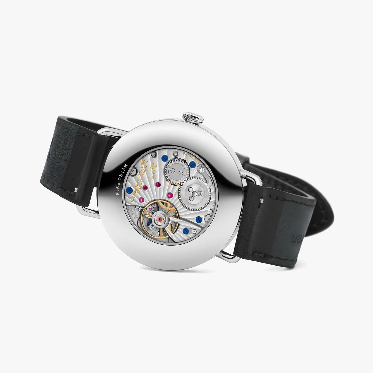 NOMOS Glashütte Metro Datum Gangreserve Eisblau Produktbild main 5