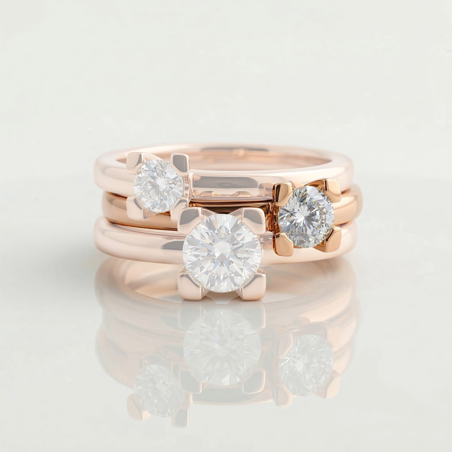 ALTHERR Manufaktur Amare Verlobungsring Roségold 585 0,25 ct. – Ringweite 54 Produktbild main 1