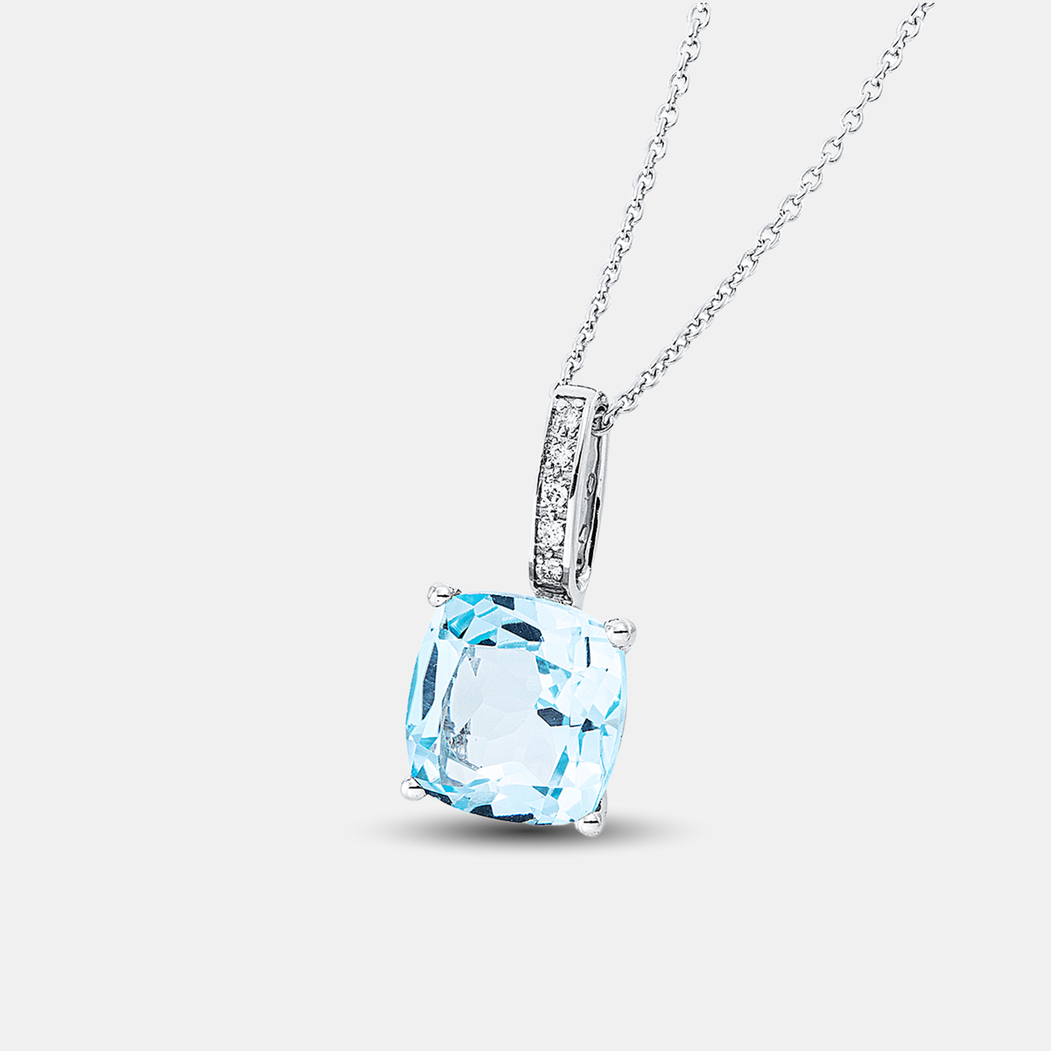 ALTHERR Diamonds Fashion Kette mit Anhänger mit Topas Sky Blue