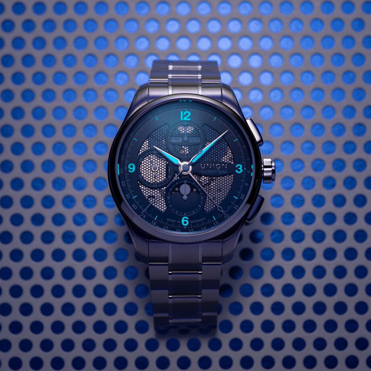 Union Glashütte Belisar Chronograph Mondphase Produktbild main 4