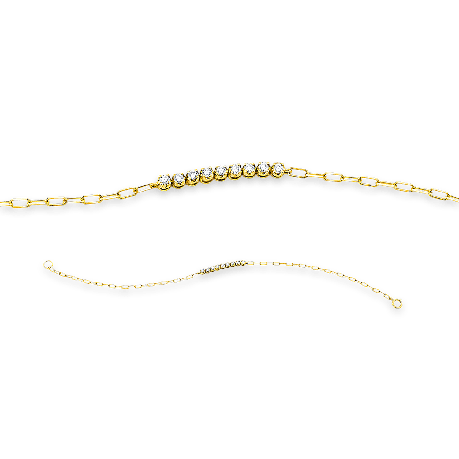 ALTHERR Diamonds Armband Gelbgold 9 Brillanten 0,19 ct. Produktbild main 0