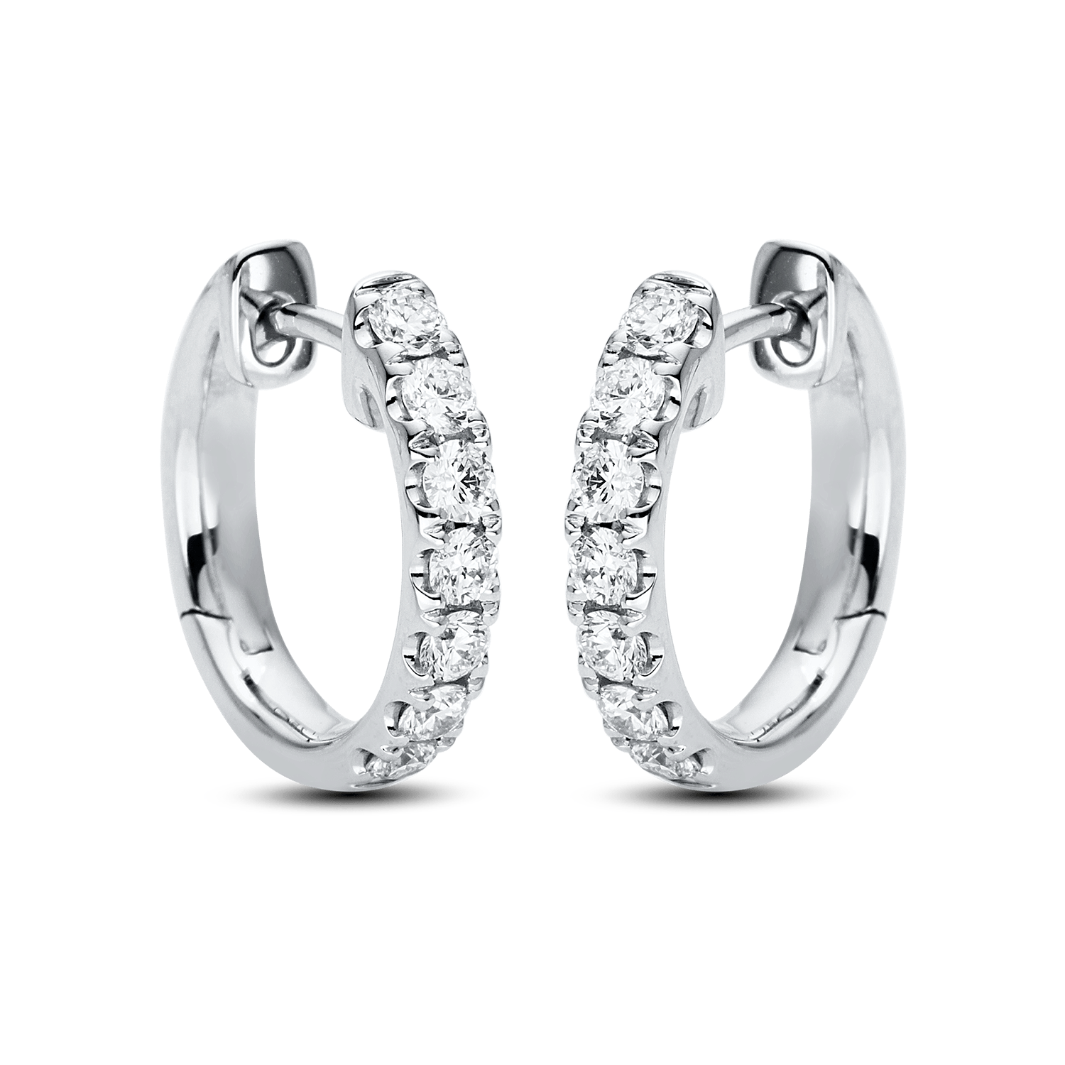 ALTHERR Diamonds Creolen 18kt WG 0,56 ct. 14 Brillanten Produktbild main 0