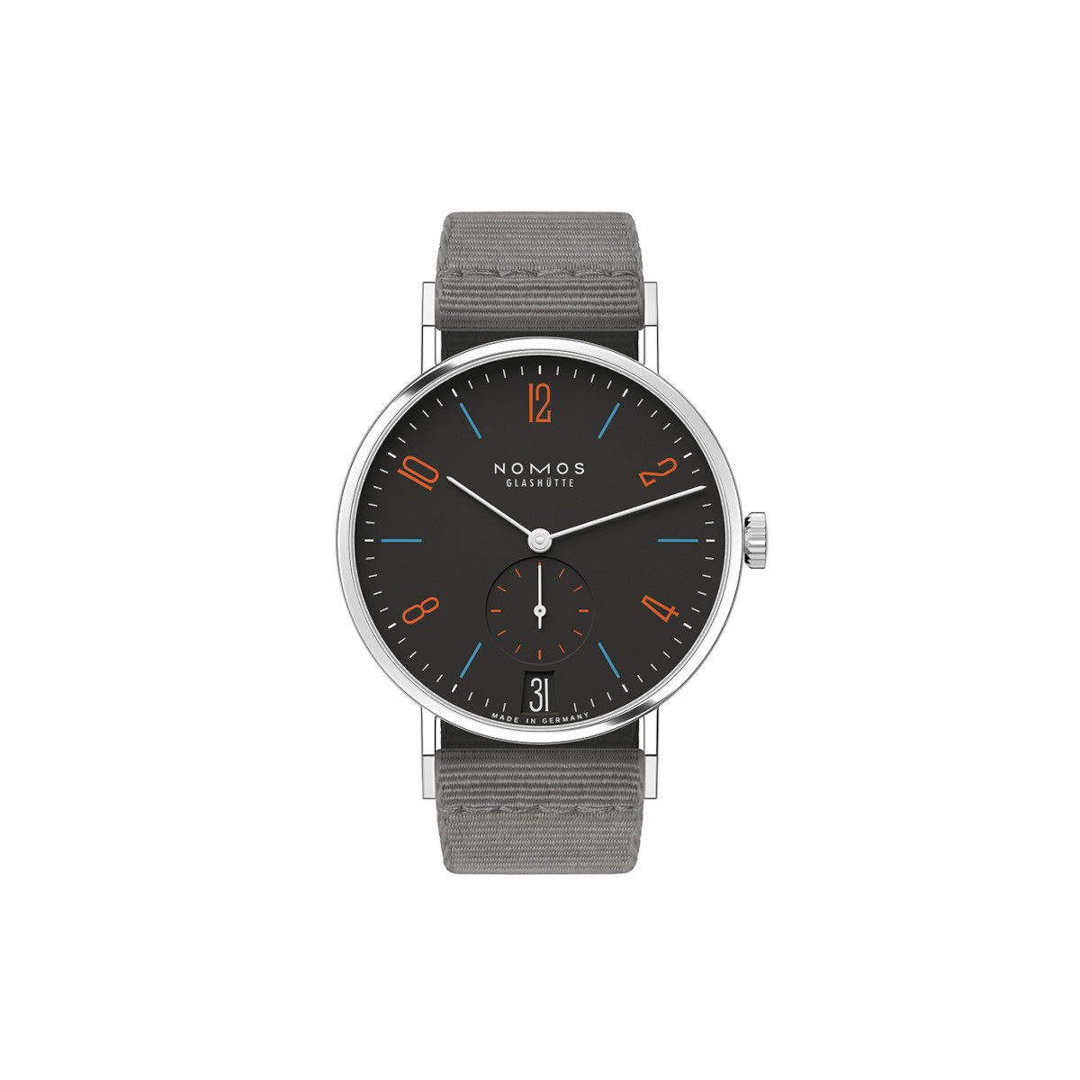 NOMOS Glashütte Tangente 38 Datum Dunkelbunt Produktbild main 0
