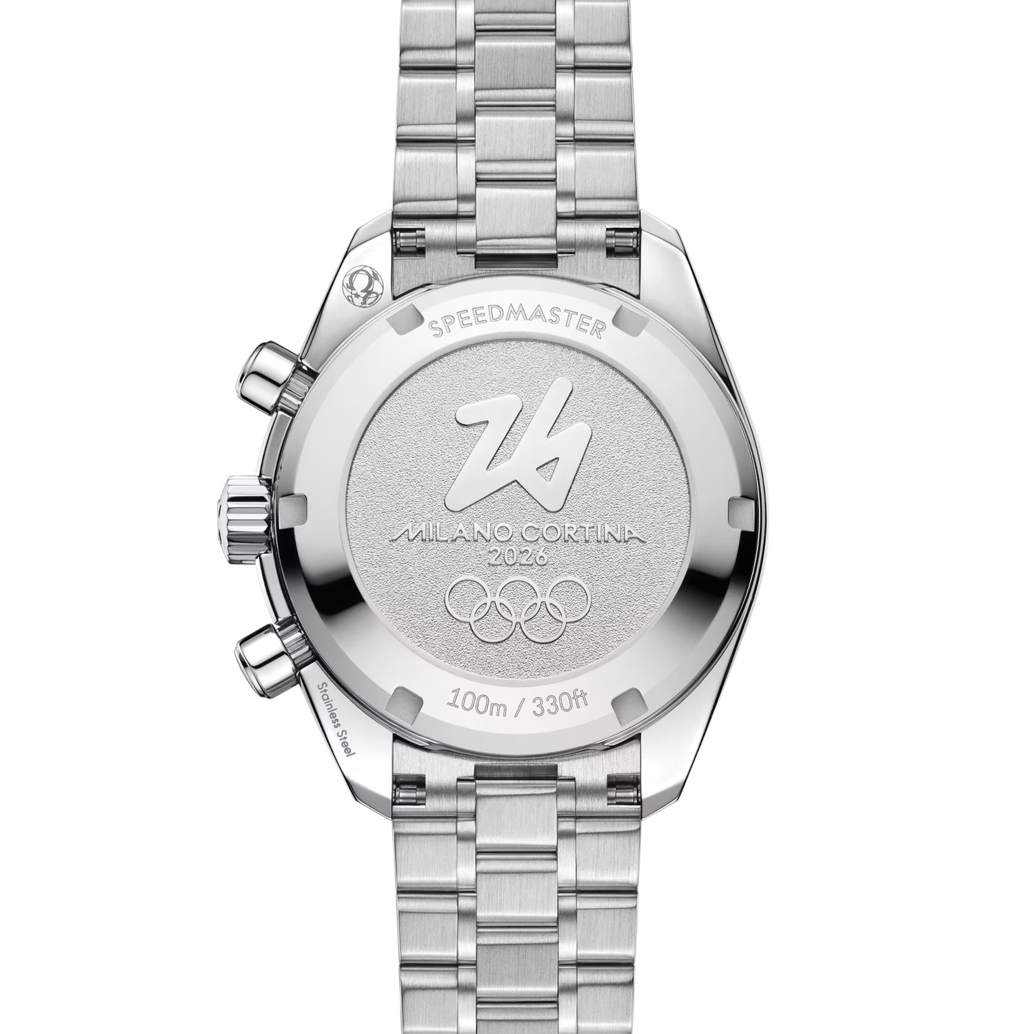 OMEGA Speedmaster 38 Milano Cortina 2026 Produktbild main 1
