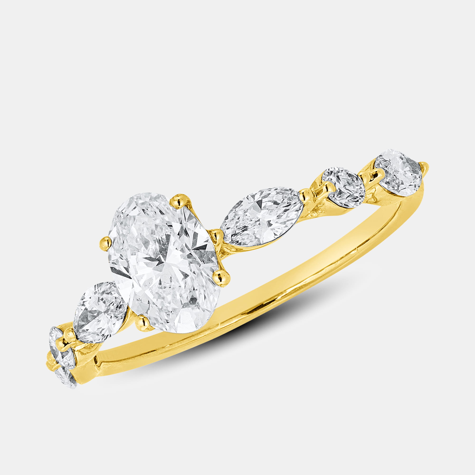 ALTHERR Diamonds Ring Oval 585 Gelbgold 1,34 ct. – Lab-grown Diamant – Ringweite 57 Produktbild main 0