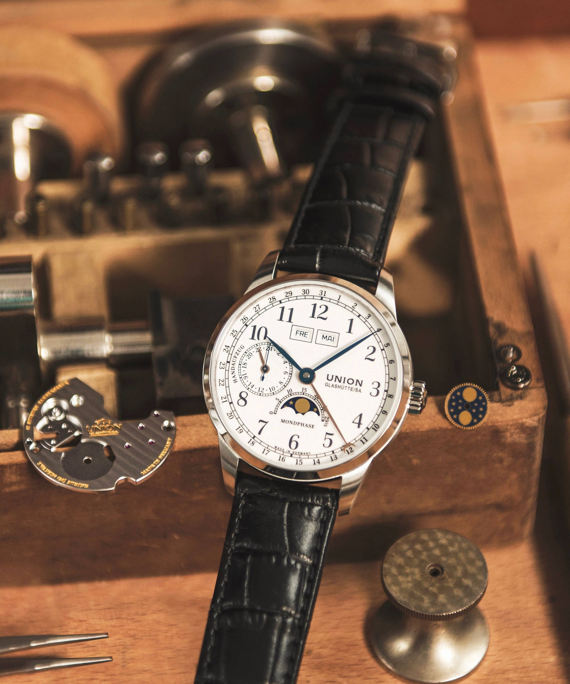 UNION Glashütte 1893 Johannes Dürrstein Edition Mondphase Produktbild main 1